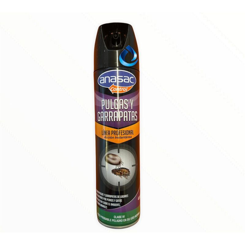 ANASAC - Insecticida Pulgas Y Garrapatas En Aerosol 400cc Anasac