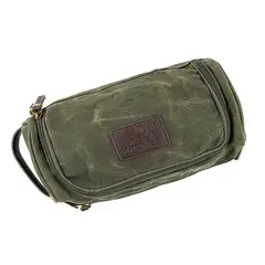 TOPWOLF - Bolso Wash Bag Canvas Verde Oliva 978-4