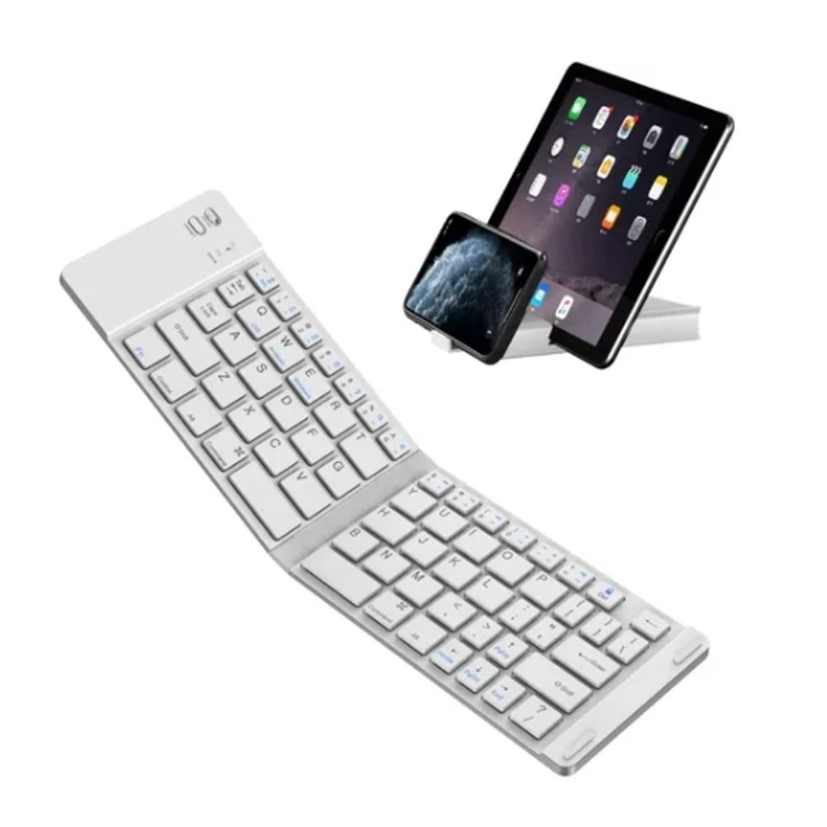 ESHOPANGIE - Mini Teclado Inalámbrico Plegable Portátil Bluetooth