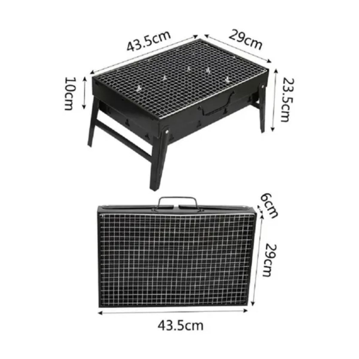 GENERICO - Parrillera Portátil A Carbón Barbacoa Camping Plegable
