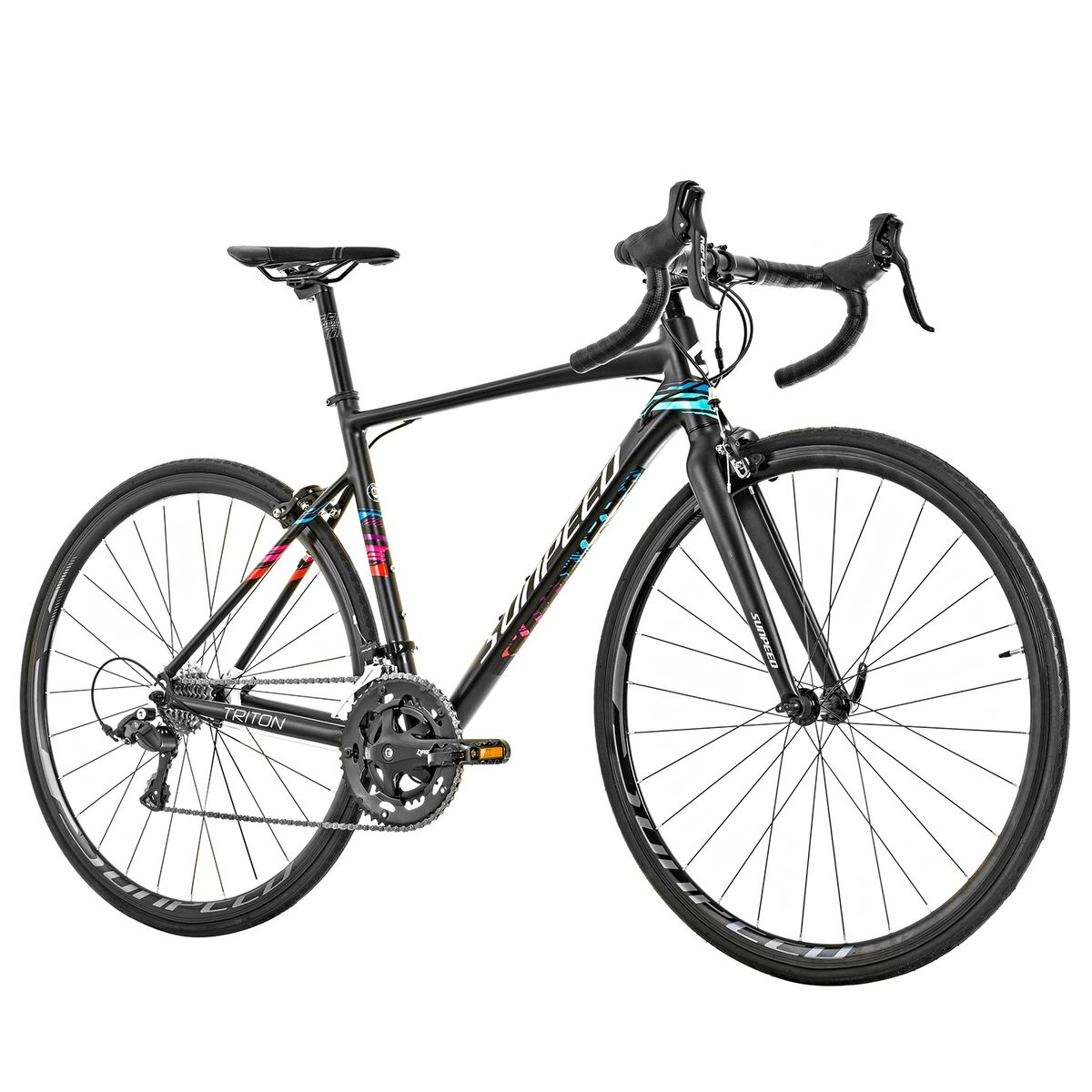 SUNPEED - BICICLETA RUTA SUNPEED TRITON NEGRA TALLA S 47