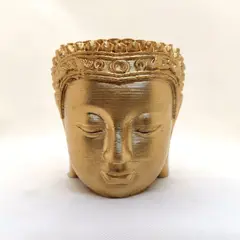 GENERICO - Maceta Buda en dorado 3D sostenible y única