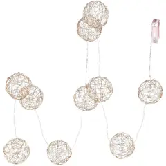 MALLORCA - Guirnalda Luminosa Bolas Luces Led Gold