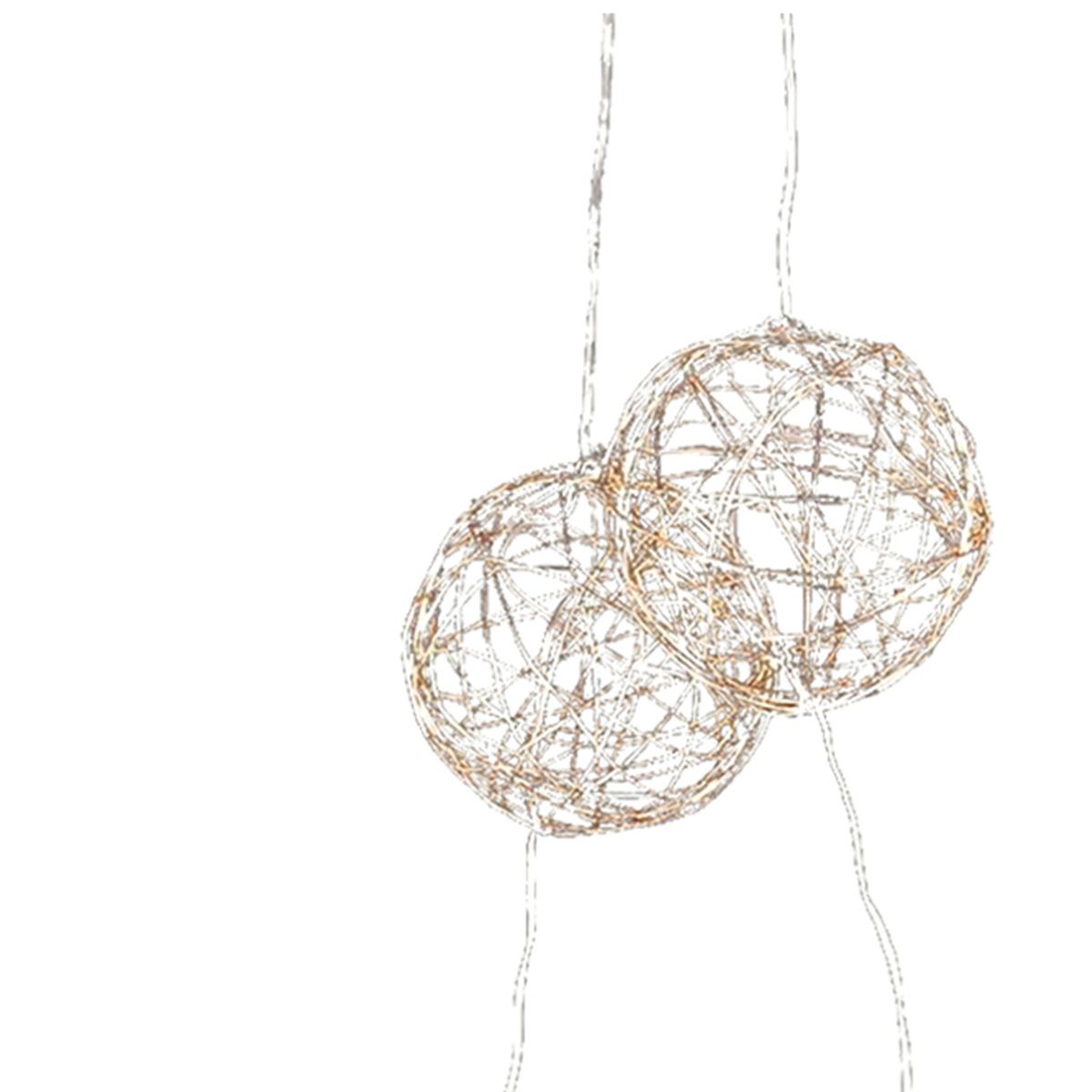 MALLORCA - Guirnalda Luminosa Bolas Luces Led Gold