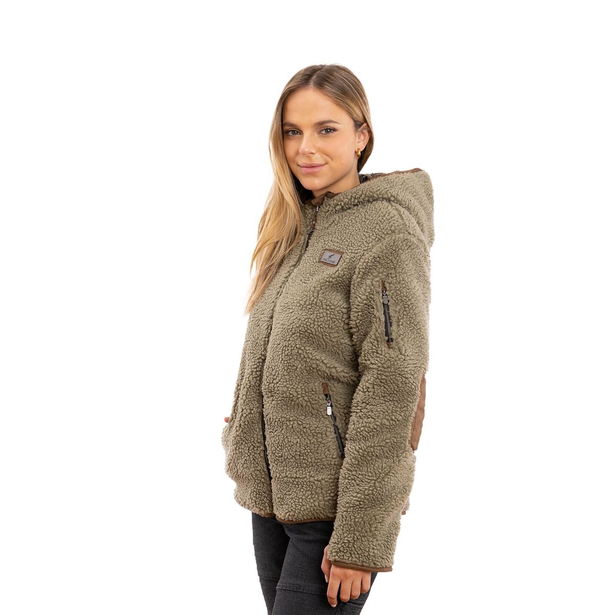 FALCONE - Chaqueta Chiporro Clásica V5 Verde OLiva Mujer Falcone