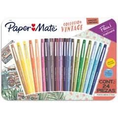 PAPER MATE - Rotulador Flair Colección Vintage Set Surtido x24