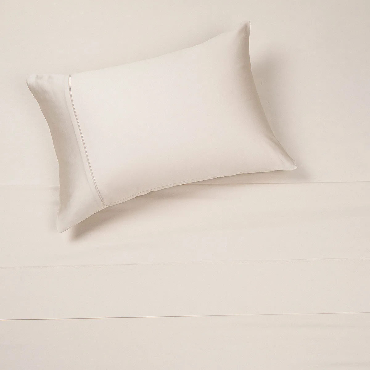 ROSEN - Sábana Rosen 300 Hilos Algodón Lisa Natural 1,5 Plazas