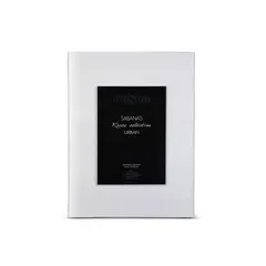ROSEN - Sábana 300 Hilos Algodón Lisa Blanca 1 Plaza