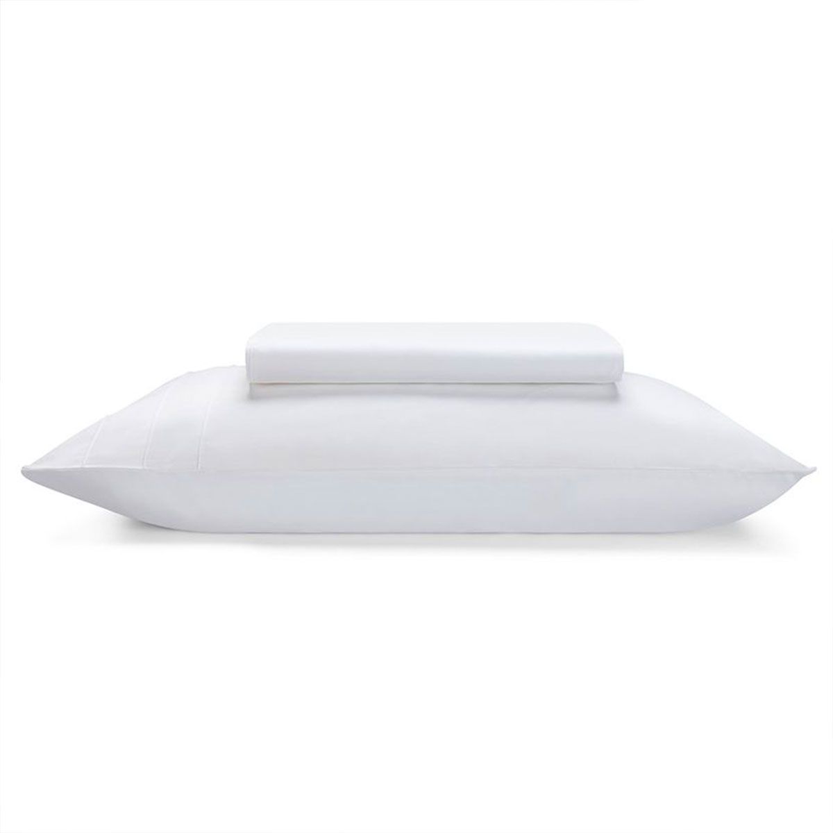 ROSEN - Sábana Rosen 300 Hilos Algodón Lisa Blanca 1 Plaza