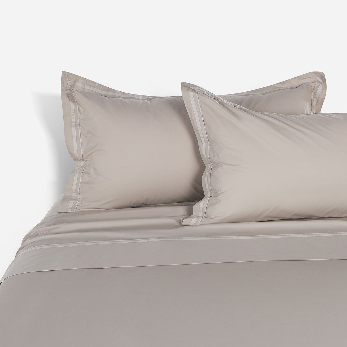 ROSEN - Sábana Rosen 300 Hilos Algodón Lisa Tape Visón King