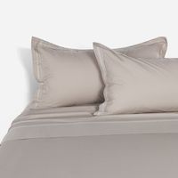 Sábana 300 Hilos Algodón Lisa Tape Visón King