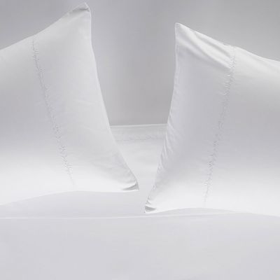 Imagen 2 del producto Sábana 500 Hilos Algodón Bordada Blanca King