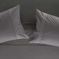 Sábana 300 Hilos Algodón Lisa Vivo Marengo 1,5 Plazas