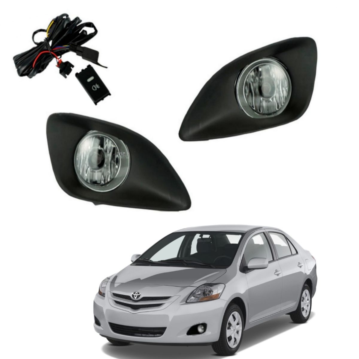 MATSUMOTO - Kit Neblineros Toyota Yaris Sedan 2006 al 2013