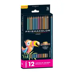 PRISMACOLOR - Lápices de Colores Junior Set 12 Metálicos