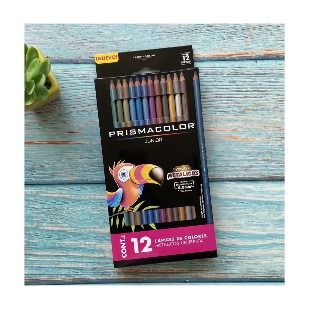 PRISMACOLOR - Lápices de Colores Prismacolor Junior Set 12 Metálicos