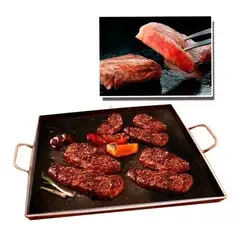 GENERICO - Plancha Churrasquera 40x40 Fierro 5mm.