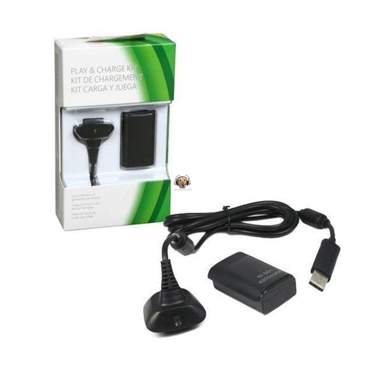GENERICO - Bateria Carga Y Juega Oem Compatible con Mandos de Xbox 360