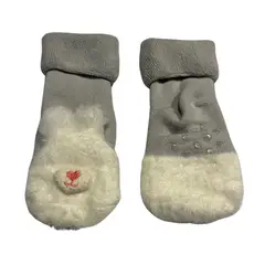 TU SAQUITO - Calcetines grises de bebé con conejito