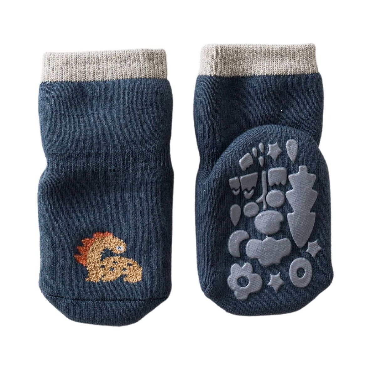 TU SAQUITO - Calcetines de bebé con antideslizante, diseño Dinosaurio