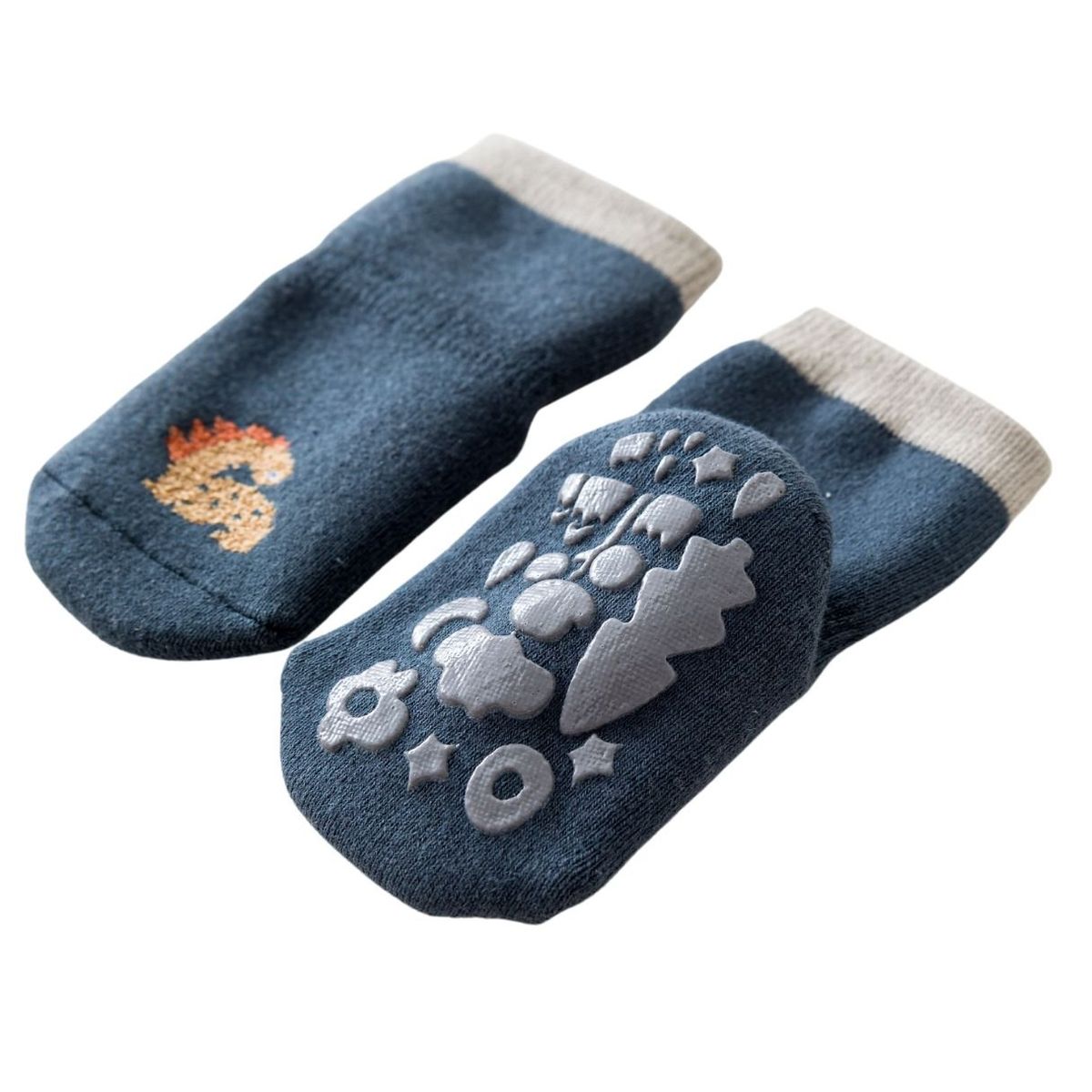 TU SAQUITO - Calcetines de bebé con antideslizante, diseño Dinosaurio