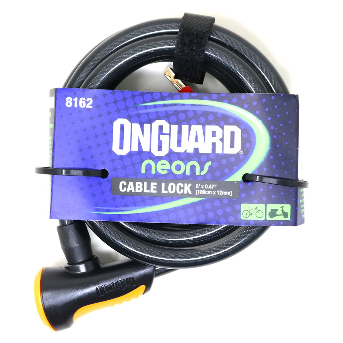 ONGUARD - Candado OnGuard Llave Espiral NS 180cmX12mm