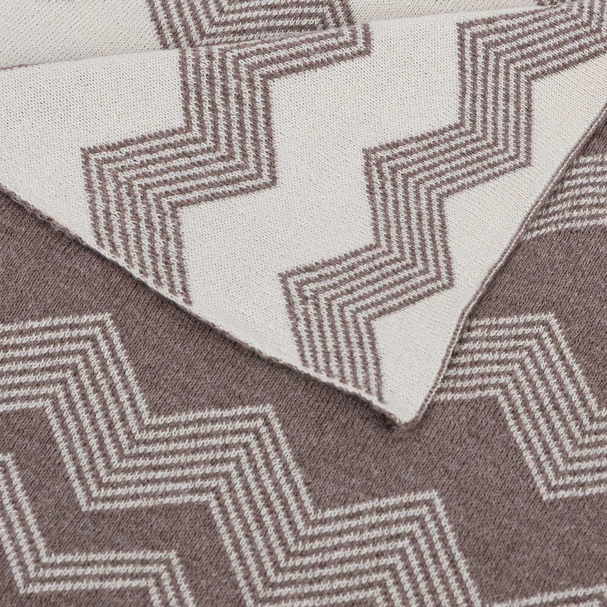 NINA HERRERA - Manta Tejida Taupé Café 130x170cm