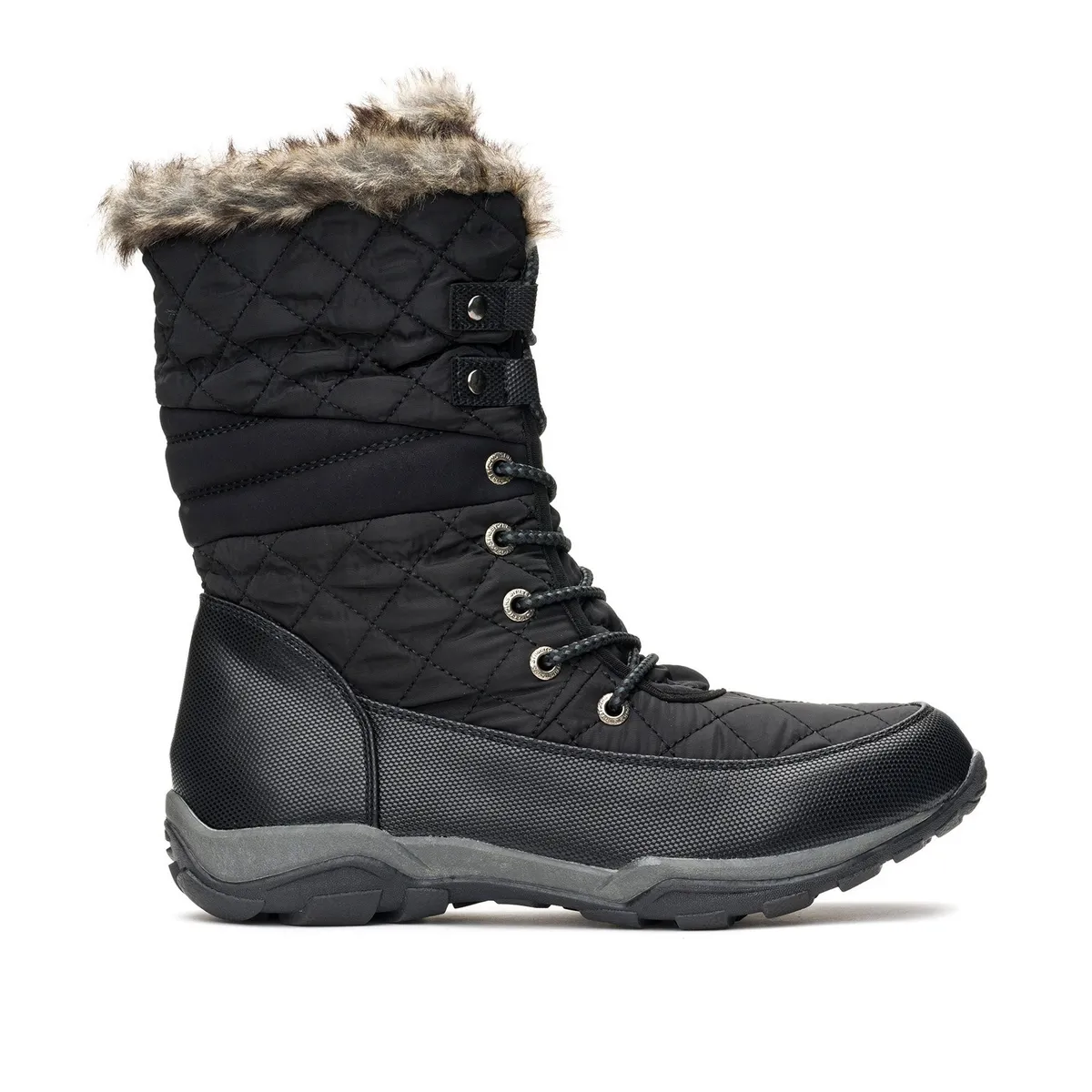 CHANCLETA - Bota Mujer Negro Ashima Chancleta