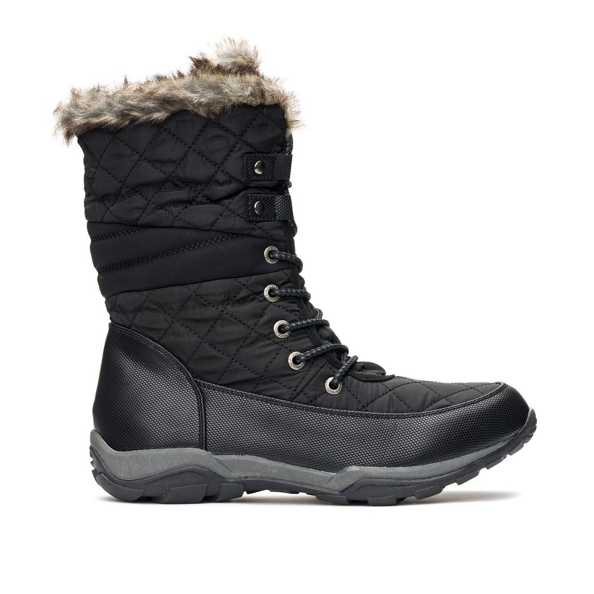CHANCLETA - Bota Mujer Negro Ashima Chancleta