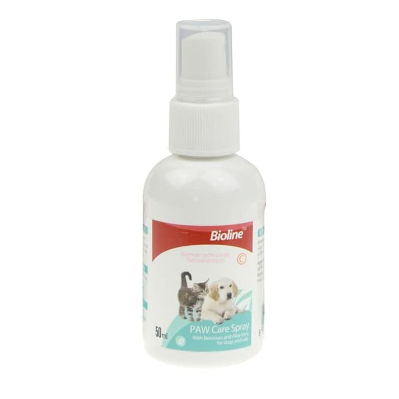 BIOLINE - Bioline Spray Cuidado Patas Paw Care Perro y Gatos, 50ml