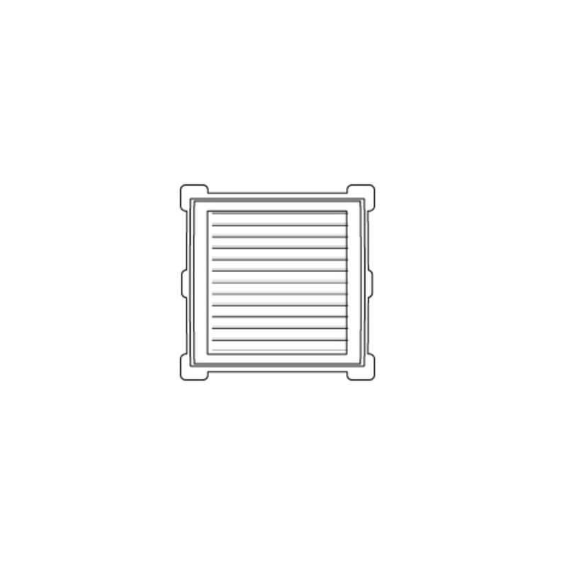 DVP - Celosía Pvc Cuadrada Muro Exterior 12'' Blanca Dvp