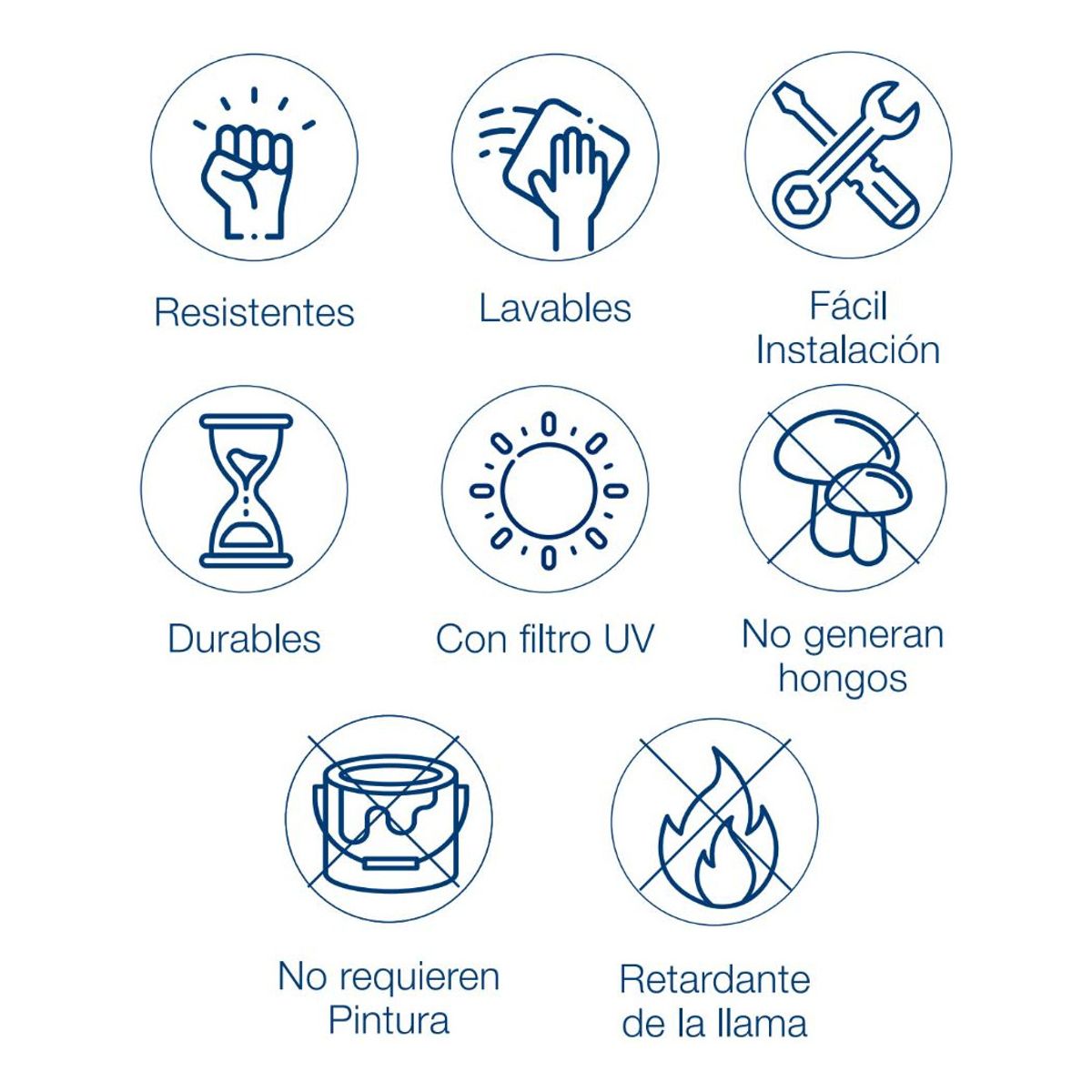 DVP - Celosía Pvc Cuadrada Muro Exterior 12'' Blanca Dvp