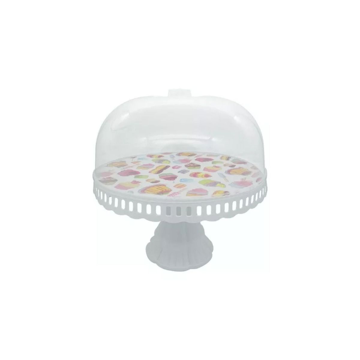 GENERICO - Porta Torta Con Tapa Bases Para Tortas Soporte Tortas 32 Cm.