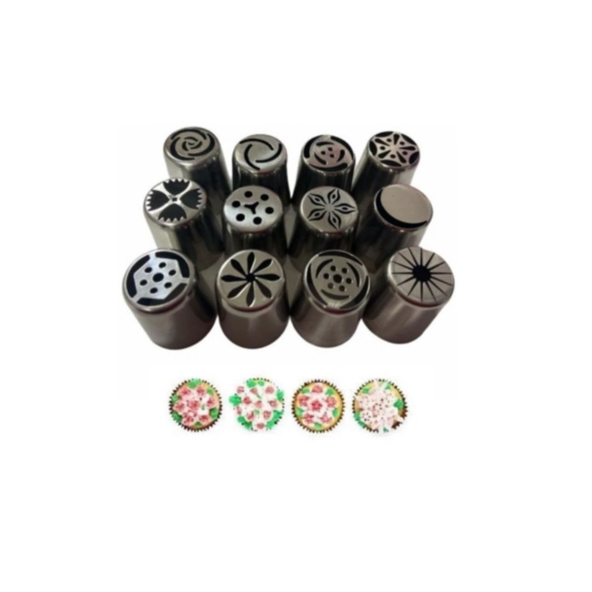 GENERICO - Pack 12 Boquillas Rusas Pasteleras Boquilla Reposteria.