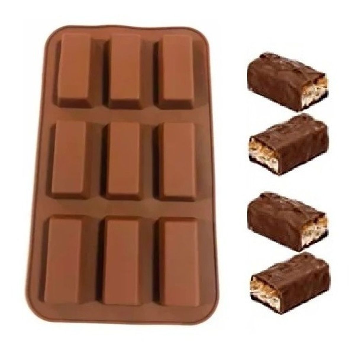 GENERICO - Moldes Silicona Barra Chocolate Molde Silicona Barra Cereal.