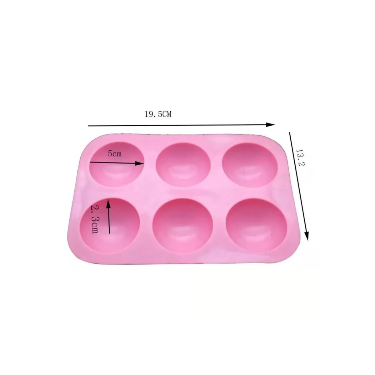 GENERICO - 2 Molde Silicona Media Esfera Molde Silicona Media Esfera.