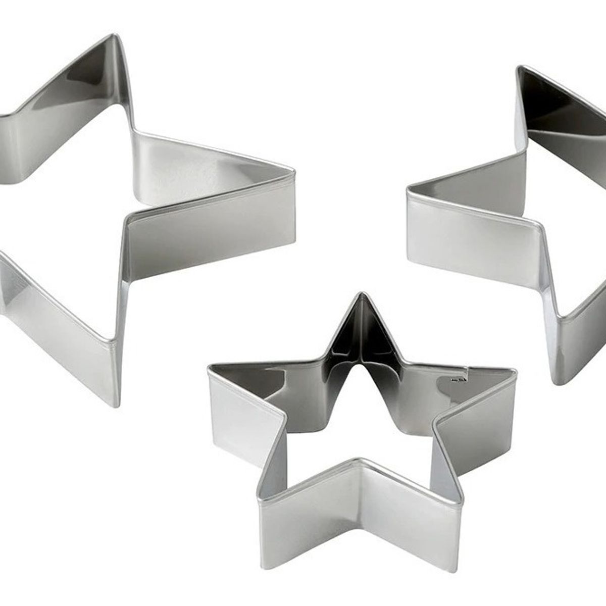 GENERICO - Pack 3 Molde De Galleta Cortador Estrella Molde Estrella 391.