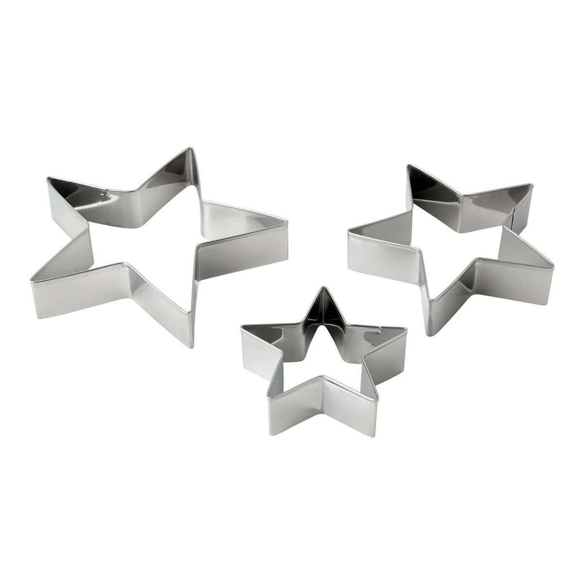 GENERICO - Pack 3 Molde De Galleta Cortador Estrella Molde Estrella 391.