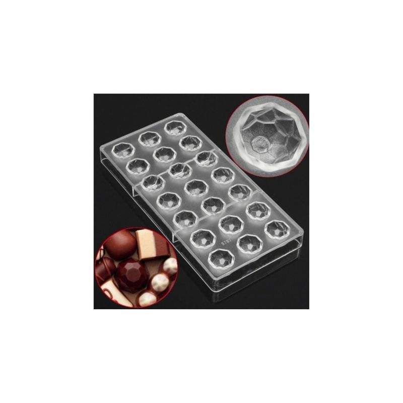 GENERICO - Moldes Chocolate Moldes De Chocolate Policarbonato Diamante.