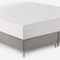 Sábana Inferior 300 Hilos Algodón Blanca King