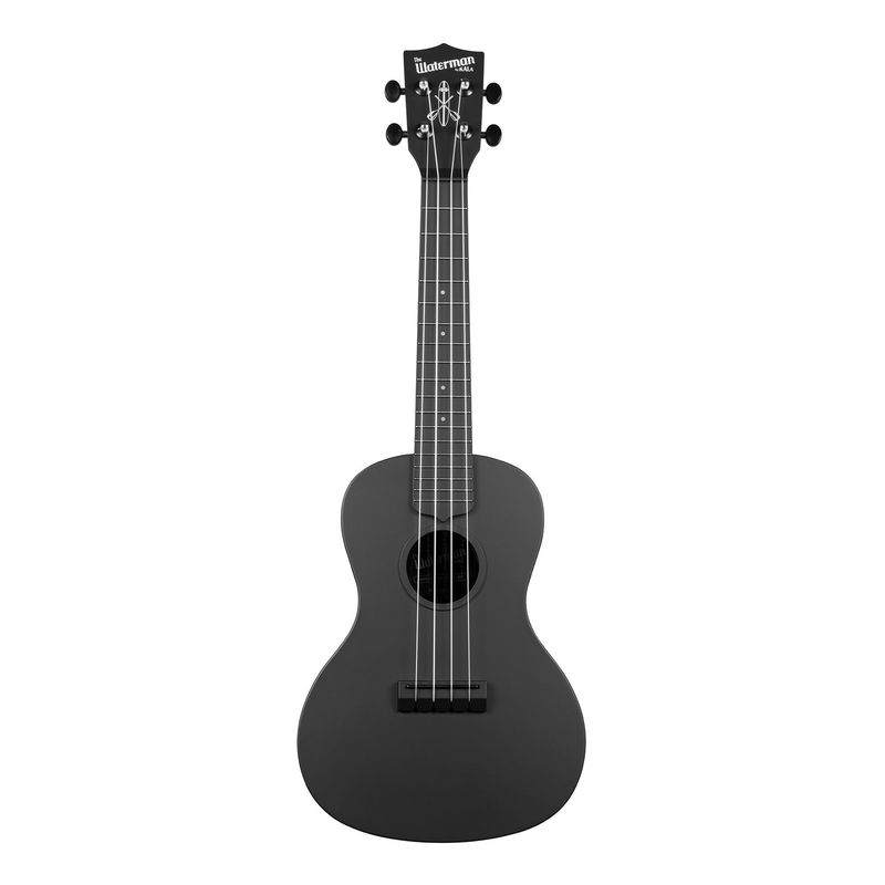 KALA - Ukelele Concierto Kala Waterman Matte Black Ka-Cwb-Bk
