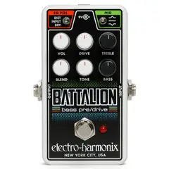 ELECTRO HARMONIX - Pedal Preamp Bajo/Overdrive Nano Battalion