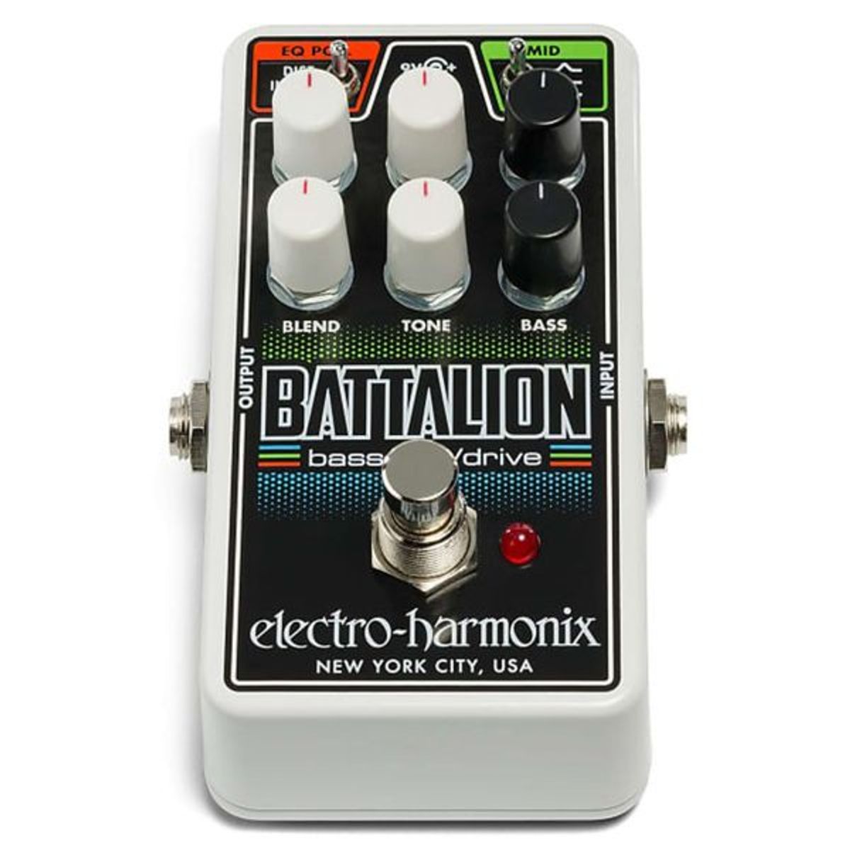 ELECTRO HARMONIX - Pedal Preamp Bajo/Overdrive Nano Battalion Electro Harmonix