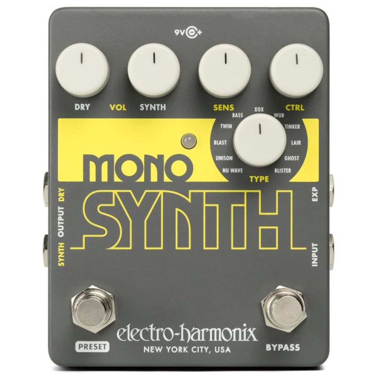 ELECTRO HARMONIX - Pedal Sintetizador de Guitarra Mono Synth Electro Harmonix