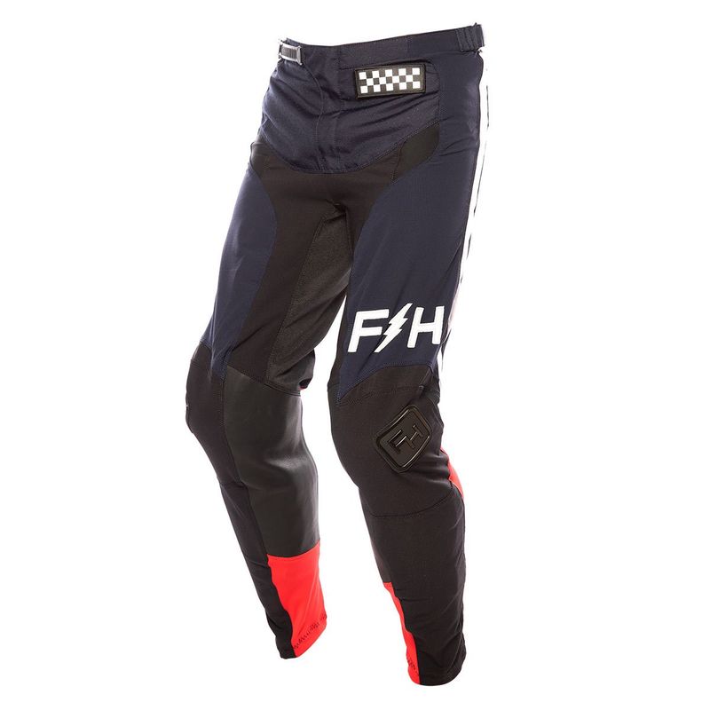 FASTHOUSE - Pantalon MX Raven Moto 2 Leather Az/Rj/Neg 34 FastHouse