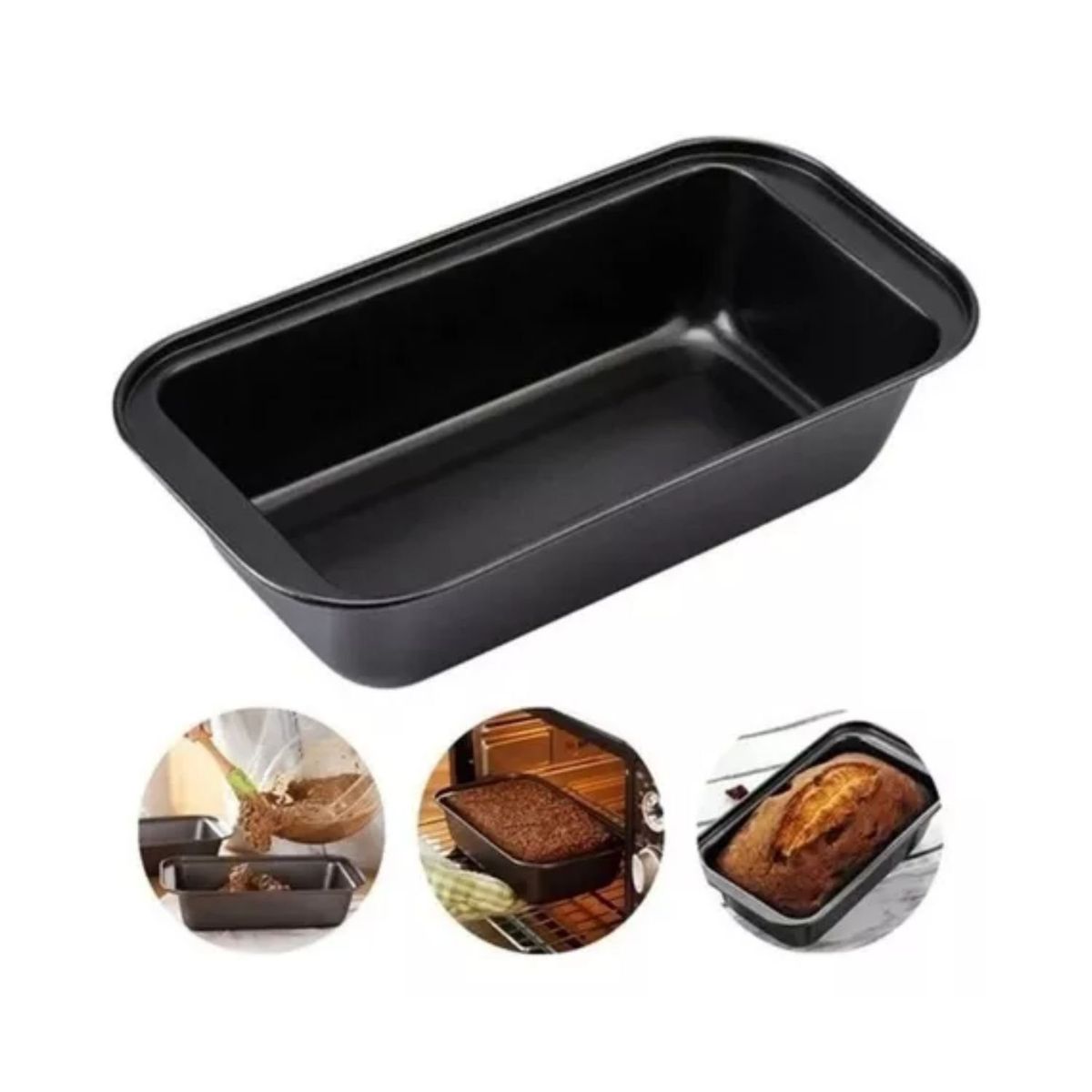 GENERICO - Molde Pan Molde Para Pan De Molde Rectangular Queque 85mm.