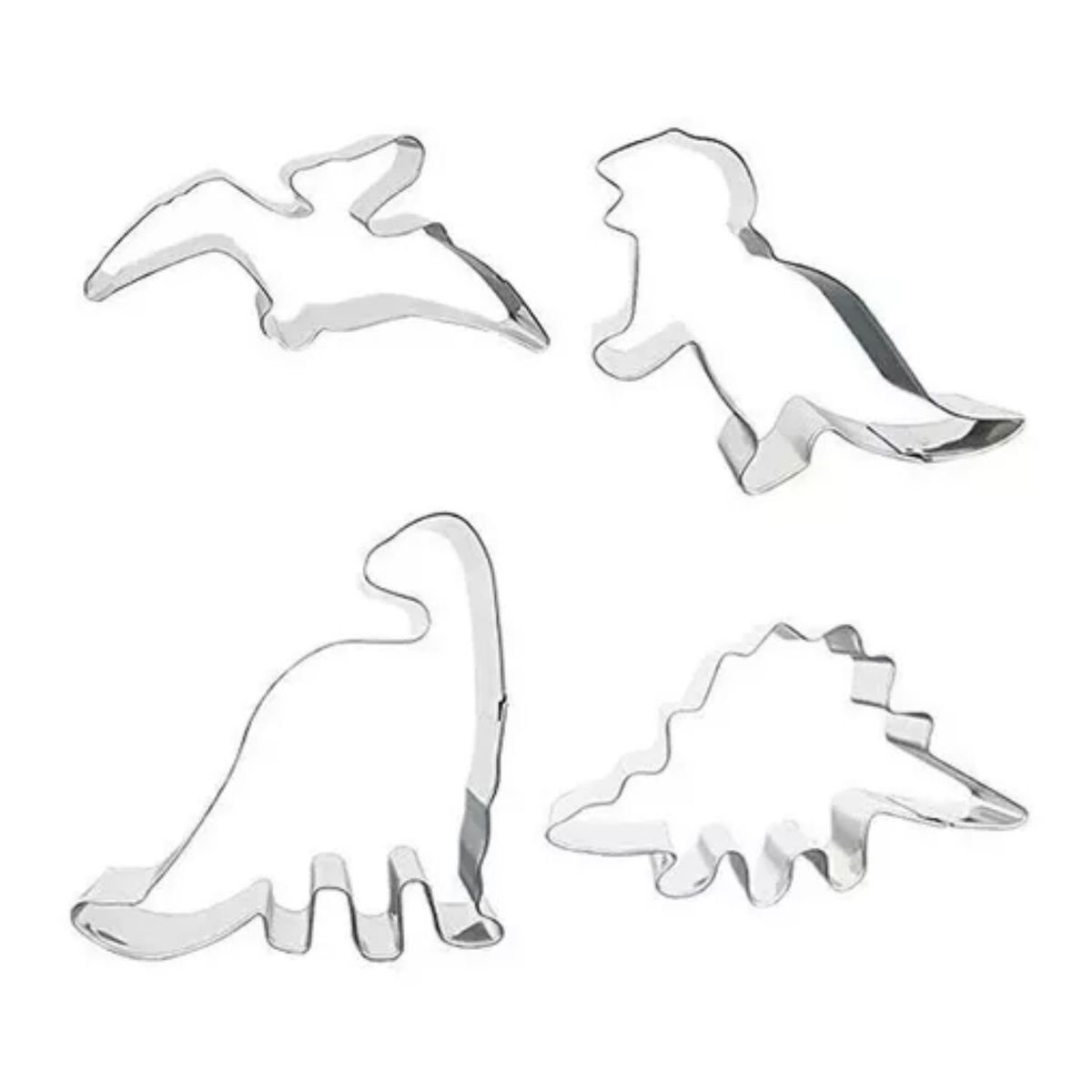 GENERICO - Set 4 Molde De Galleta Cortador Galletas Molde Galletas Dinosaurio.