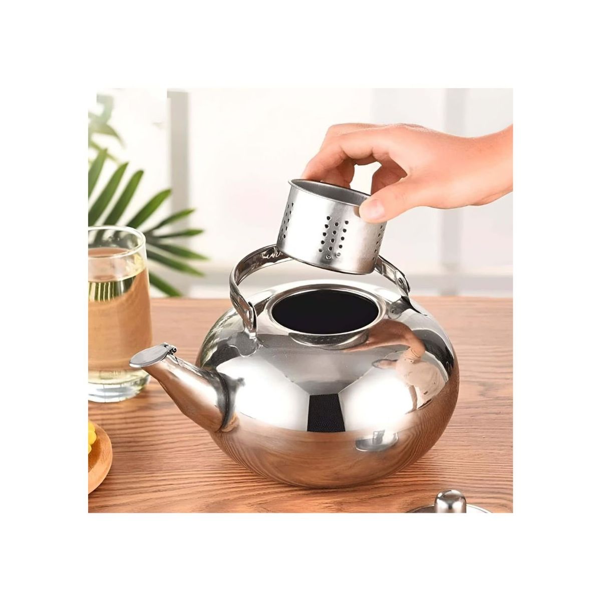 GENERICO - Tetera De Te Tetera De Agua Teteras Filtro Te Infusor 18cm.