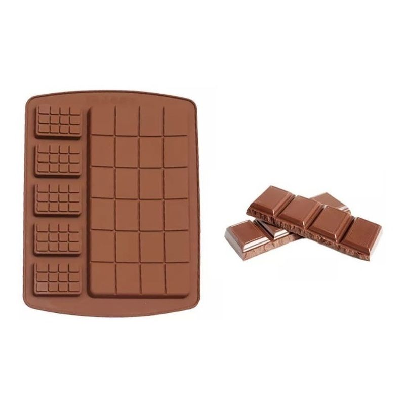 GENERICO - Moldes De Chocolate Moldes Barra De Chocolate Barrita 6cavid.