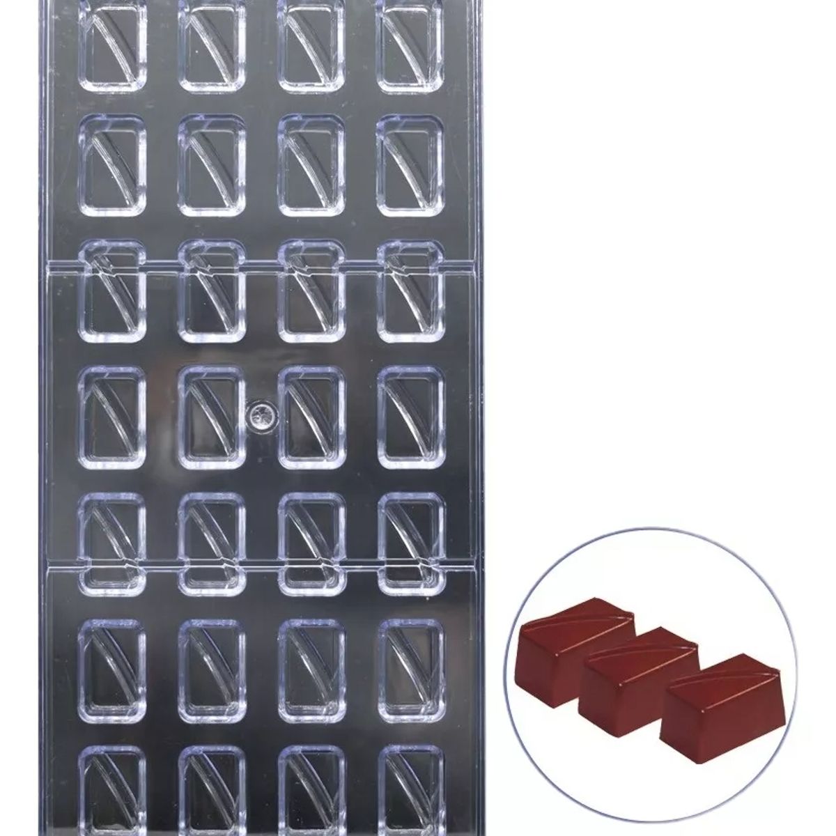 GENERICO - Moldes Chocolate Moldes De Chocolate Policarbonato Rectangul.